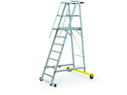 Platformladder Aluminium Bordes H X B X D 1800X 600X 630Mm 7Treden