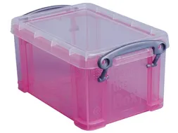 Opbergdoos 0,7 Liter Transparant Roze