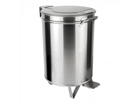 Multinox by Modular Verrijdbare RVS afvalcontainer met pedaal 54 liter