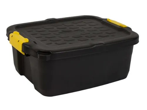 Opbergbox Bankers Box 24 liter met handgrepen robuust zwart