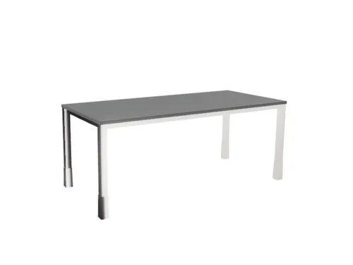 In hoogte verstelbaar bureau,HxBxD 720-840x1800x800mm,MS-donkergrijs