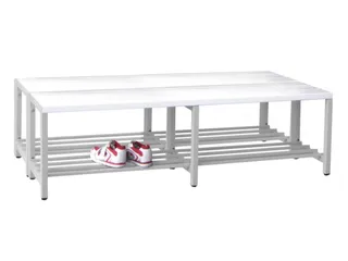 dubbele zitbank,HxLxD 430x1500x740mm,onderstel RAL5012 - 1