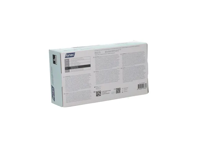 Handschoen Hynex latex L wit 5g 100 stuks