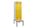 armoire vestiaire avec banc noir et blanc,HxlxP 2120x600x815mm