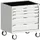 ladekast verrijdbaar 880x800x650mm 5laden RAL7035 front RAL7035