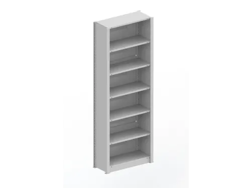 kantoorstelling,grondveld,HxBxD 2200x806x335mm,7xStalen bodem