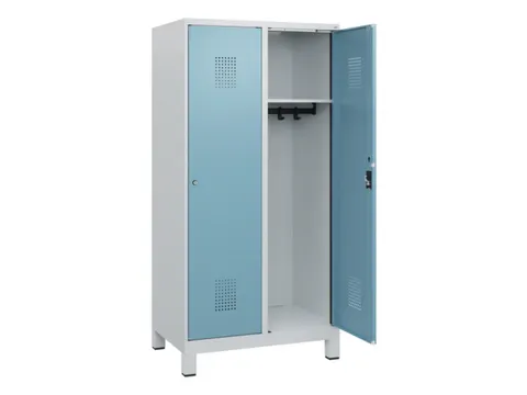 schoollocker,HxBxD 1630x800x500mm,2vak,vak B 400mm,cil.-slot,voeten