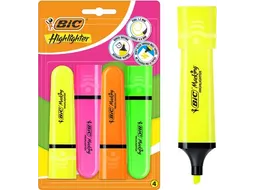 Markeerstift Highlighter Assortie Blister 4 Stuks
