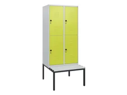 Dubbeldekse dekenkist,HxBxD 1950x800x815mm,2x2vak.,vak B 400mm