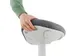 Ergo actieve zit/sta kruk met comfortzitting en gasveer 57-82cm grijs