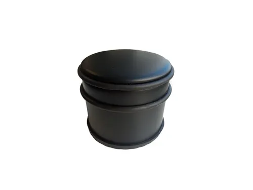 Deurstopper BRASQ met rubberen ringen zwart