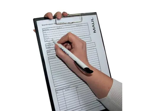 Klemplaat PP A4 Zwart