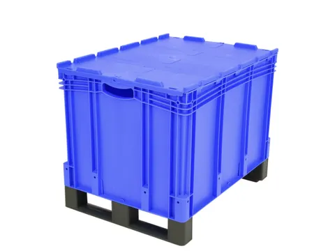 Euronorm Stapelkrat Pp 538x800x600mm 206l Dubbele Bodem Sledepoten