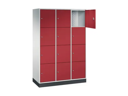 grootvolume-lockersysteem,RAL 7035/RAL 3003,HxBxD 1950x1220x500mm