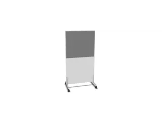 scheidingswand,HxB 1545x800mm,Bl-wit,BN8078-grijs - 2