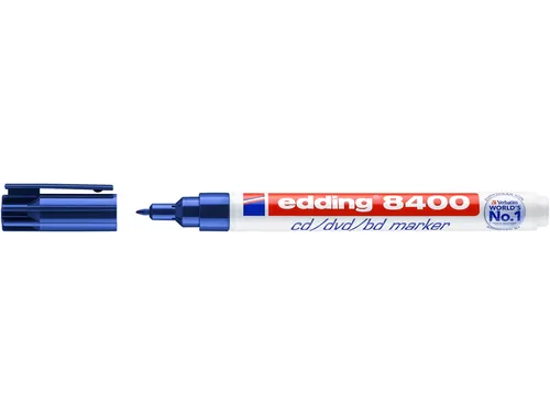 Cd marker edding 8400 rond blauw 0.5-1.0mm
