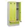 locker met bank,HxBxD 1950x900x815mm,3vak,vak B 300mm,cilinderslot