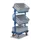 Bijzetwagen 200kg Etages Neigbaar 3 Eurobakken 600x400mm Ral5010