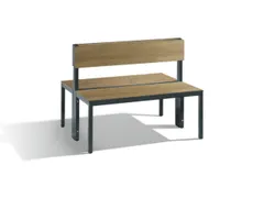 omkleedbank,HxLxD 796x1000x760mm,HPL eiken-sereno,frame staal RAL7021