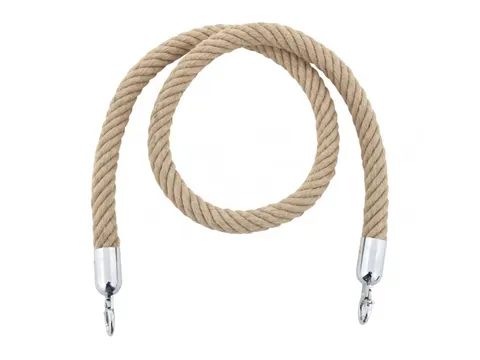 Koord Van Henneptouw Naturel Verchroomd 1.5 Meter