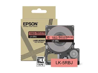 C53S672072 Epson 18mm rood zwart LK-5RBJ lettertape mat 8m - 1