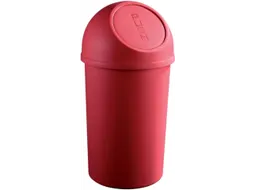 afvalbak,45l,HxØ 700x403mm,romp PP rood,deksel PP rood