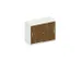 schuifdeurkast,HxBxD 770x1000x430mm,decor romp wit,decor front noten