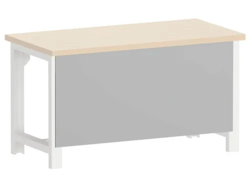 achterwandlijst,v. werkbank,HxBxD 662x1500x24mm,lichtgrijs