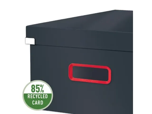 Cosy Click & Store grote opbergdoos grijs 85% gerecycled karton