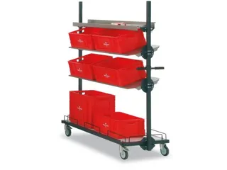 Logi-car Basiswagen Paktafelsysteem 2000 200x1600x600mm 4 Zwenkwielen - 2
