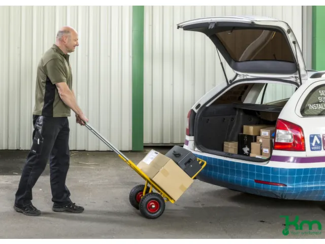 steekwagen,draagverm. 100kg,steekplaat BxD 345x500mm