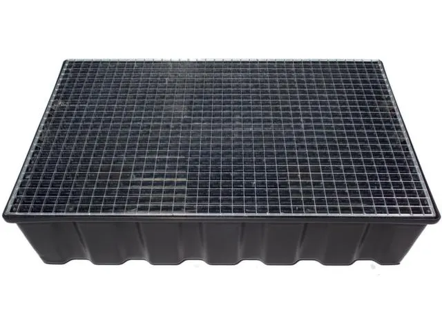 Opvangbak 2x 200l Opvangvol. 220l Pe 270x1220x 820mm Rooster Verzinkt