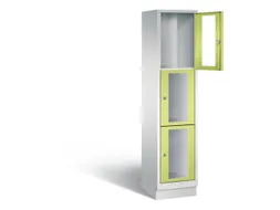 Lockerkast 1800x420x500mm 1x3 vakken Cilinderslot, Sokkel, RDS1108060