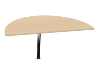 aanbouwtafel,HxBxD 740x1400x700mm,halfrond,NE-esdoorn - 2
