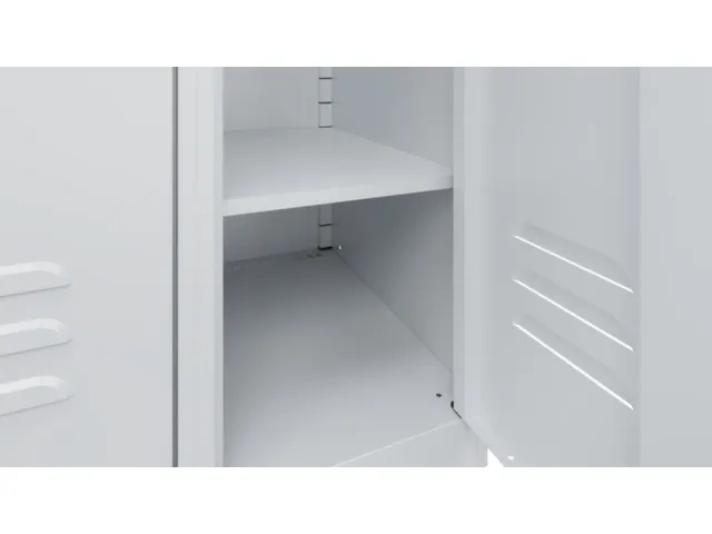 legbord,v. locker,HxBxD 15x298x444mm,v. vak B 300mm,staal