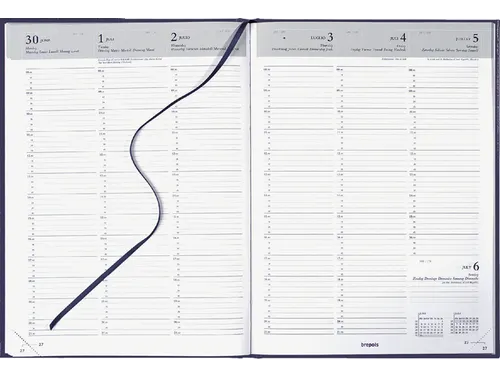 Agenda 2027 Brepols Omega Lima 7dagen/2pagina's blauw