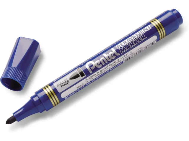 Pentel N850-C Permanent marker Ronde punt 4,2mm Blauw