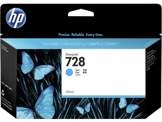 Inktcartridge HP F9J67A 728 blauw - 1