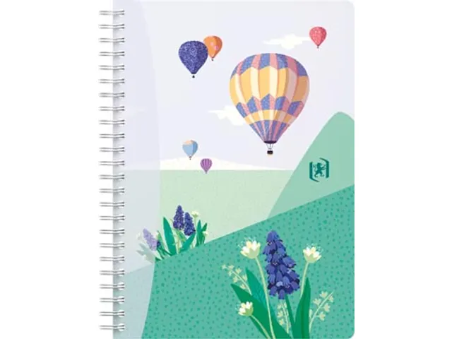 spiraalschrift, A5, 120 bladzijden, geruit 5 mm