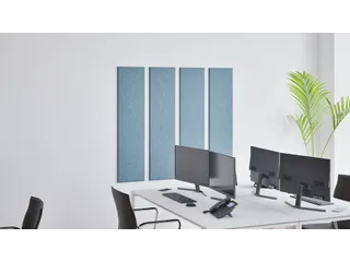 Akoestische PET-vilt wandtegels 30x120cm Blauw 4 Stuks - 2