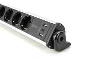 6-voudige kantoorstekkerdoos met 3x USB-poorten - 7
