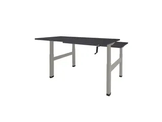 Dextro Slinger Duo zit/sta Bureau 140x80 houtprint schaduw 25mm alu - 1