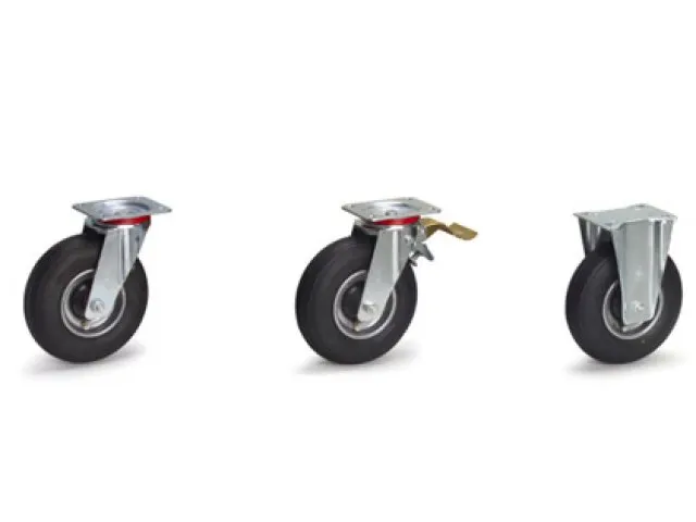 Zwenkwiel Met Rem 220 X 70 Mm