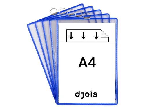 Zichtpanelenframe hangend Tarifold A4 blauw 5 stuks