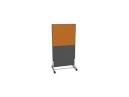 scheidingswand,HxB 1545x800mm,MS-donkergrijs,BN3005-geel