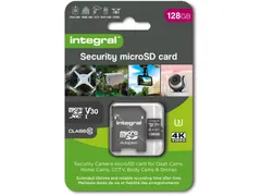 Security microSDXC geheugenkaart Class 10 V30 128GB