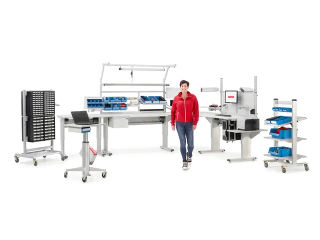 Tablette inclinée ESD pour fixation sur le cadre 960x400mm 35kg
