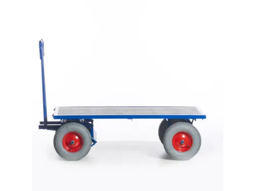 Handtrekwagen 1000kg 1600x800mm Luchtbanden Ral5010