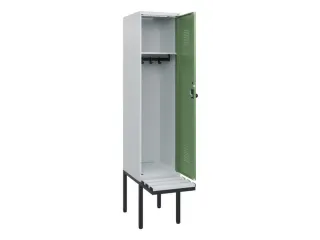locker met bank,HxBxD 1950x400x815mm,1vak,vak B 400mm,draaigrendel - 1