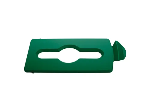 Deksel Rubbermaid Slim Jim Recyclestation inwerpopening voor gemengde